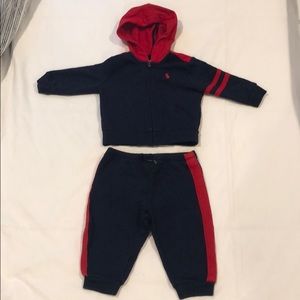 Ralph Lauren Matching Sets - Baby boys Ralph Lauren sweatsuit 9M Ralph Lauren Matching Sets - Baby boys Ralph Lauren sweatsuit 9M